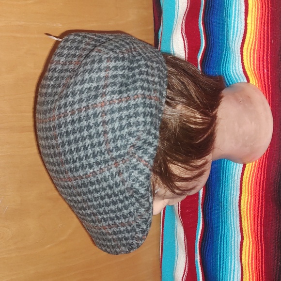 Vtg Jonathan Richard Ireland Jameson Irish Whiskey Newspaper Cabbie Hat Cap S - Picture 6 of 8